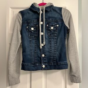 True Religion Denim Sweatshirt Jacket